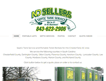 Tablet Screenshot of ndsellersseptic.com